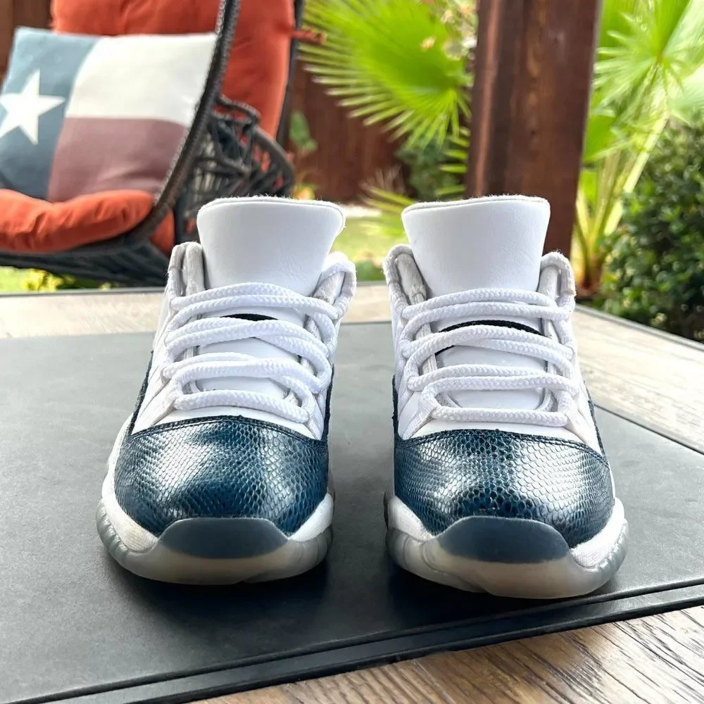 Air Jordan 11 Retro Low GS 'Navy Snakeskin' (2019)
